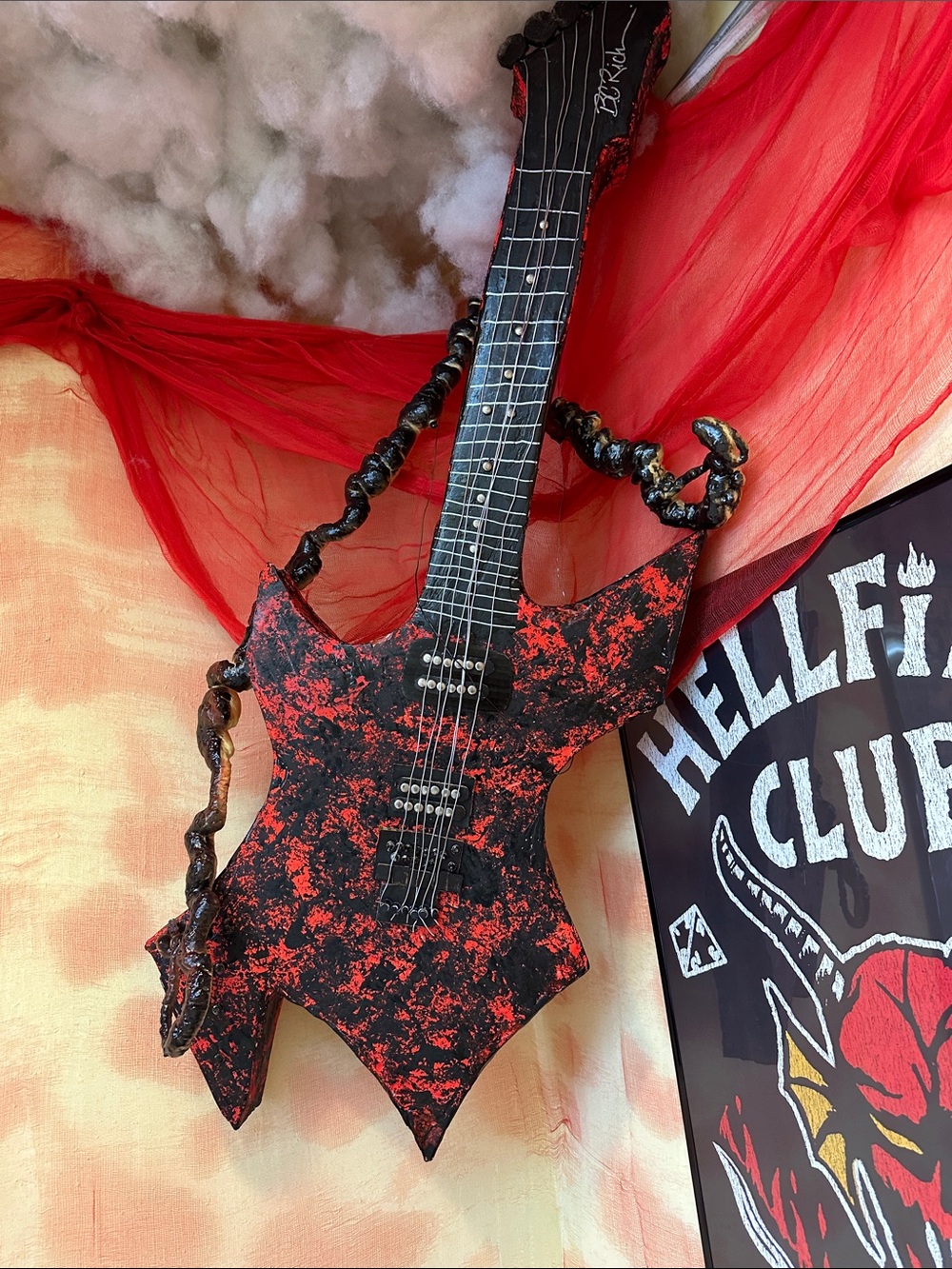 Stranger Things BC Rich Eddie’s Guitar Prop Decoration